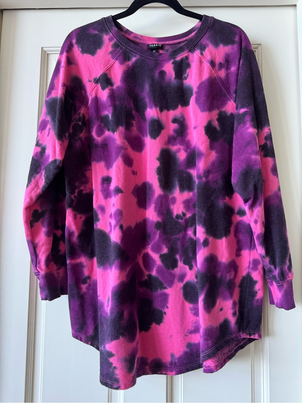 Torrid Pink and Purple Tie-Dye Sweatshirt Top - Picture 1 of 3